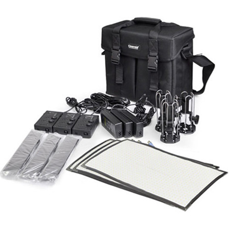 Cineroid FL800S 3x Flexible Bi-Color LED Panel Kit