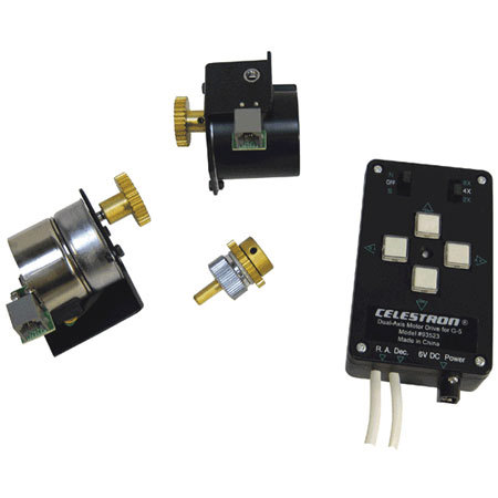 Celestron Dual Axis Motor Drive with Hand Controller for Advanced C5 S, C6 R, C8 S, C 9 1/4 S, C8 N, C10N (Non GT) and CG-5 Mounts.