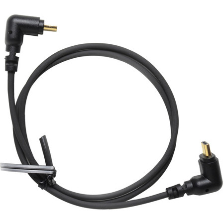 Connex 50cm (19.68") 2x Right Angle Micro-HDMI Cable for Panasonic GH4 Camera