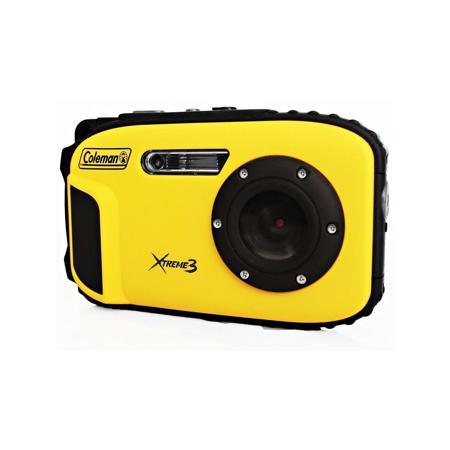 Coleman Xtreme3 C9WP 20MP Waterproof and Dust-Proof Digital Camera, Yellow