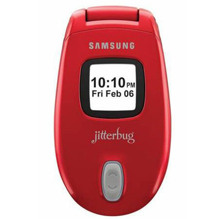 Jitterbug GreatCall Cell Phone, Red