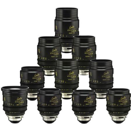 Cooke miniS4/i Cine 10-Lens Kit with 18mm, 21mm, 25mm, 32mm, 40mm, 50mm, 65mm, 75mm, 100mm, 135mm T2.8 Lens for PL Mount, Meter