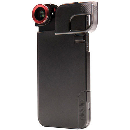 Olloclip Quick-Flip Case for iPhone 5, Black/Red