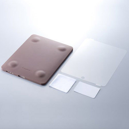 Simplism Silicone Case Set for iPad, Brown