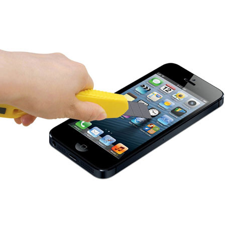 TekNmotion TM-GSP5B Real Glass Screen Shield for Apple iPhone 5, Black