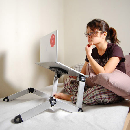 Uncaged Ergonomics Workez Professional Laptop Stand, Silver