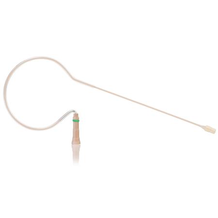 Countryman E6 Directional Earset Mic, Hardwired XLR3 Con. 1mm Cable, Light Beige