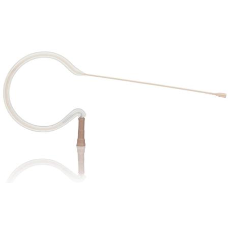 Countryman E6i Omnidirectional Earset Microphone with 3.5mm Locking Connector for Sennheiser, Flexible Boom, Silicon Ear-Pads, W6 (Blue Band) Medium Gain for General Speaking, 2mm Cable, Light Beige