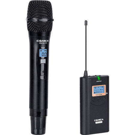 Comica CVM-WM100H Camera-Mount Wireless Handheld Microphone System, 520-534MHz