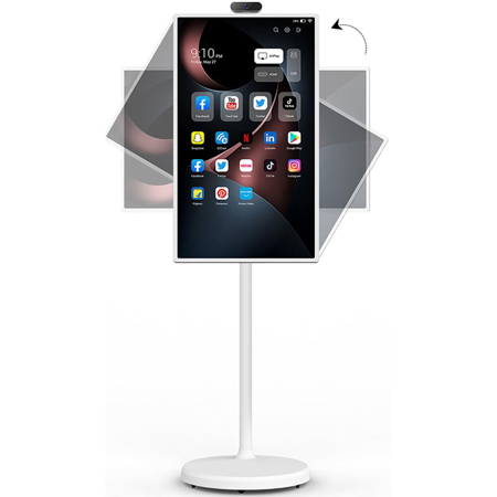 Cozyla 32" 16:9 Full HD Portable Smart Tablet TV, White