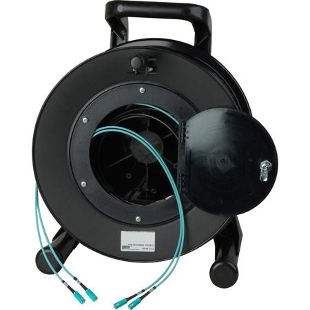 Camplex 2-Channel SC Multimode OM3 Fiber Optic Tactical Snake, Cable Reel, 1000'