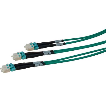 Camplex 100' 6-Channel LC-LC OM3 Multimode Plenum Fiber Optic Cable