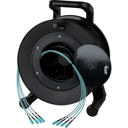 Camplex 100' 4-Channel LC Multimode OM3 Fiber Optic Tactical Reel