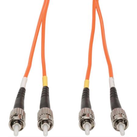 Camplex 5m (16.40') 62.5/125u Duplex ST to ST Fiber Optic Patch Cable, Orange