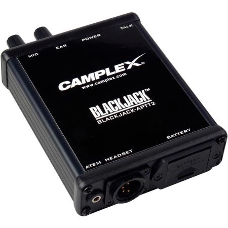 Camplex ATEM Headset Push-to-Talk Active Adapter with 4-Pin Male XLR Connector