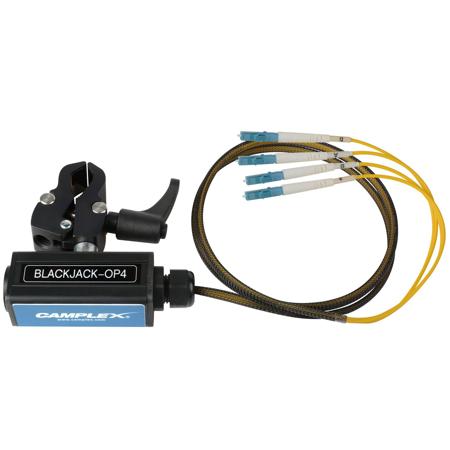 Camplex opticalCON QUAD to Four LC Adapter, Singlemode with Clamp