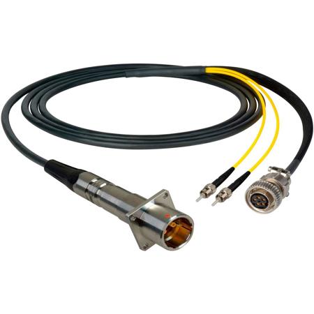 Camplex 50' LEMO PBW to Duplex LC and 5-Pin Amp In-Line Fiber Breakout Cable