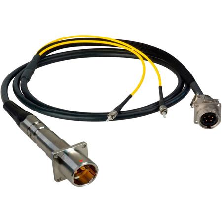 Camplex 35' LEMO PBW to Duplex LC and 5-Pin Amp RG In-Line Fiber Breakout Cable