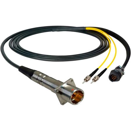 Camplex 6' LEMO PBW to Duplex LC and 8-Pin Amp RG In-Line Fiber Breakout Cable