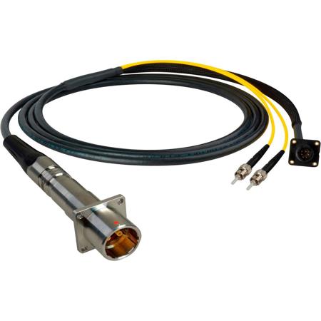 Camplex 15' LEMO PBW to Duplex LC and 8-Pin Amp RG Chassis In-Line Fiber Cable