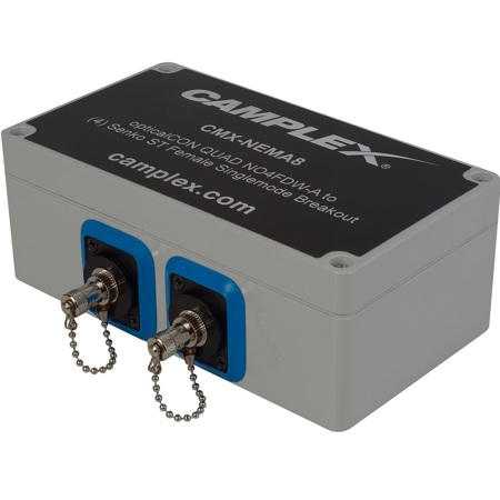 Camplex OpticalCON QUAD NO4FDW-A to 4x Senko SC Female Breakout Adapter Box