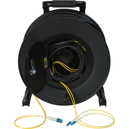 Camplex 250' 2-Ch LC Single Mode Fiber Optic Standard Tactical Snake Reel Cable