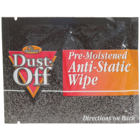 Falcon Pre-moistened Foil Pack of Anti-Static Monitor Wipes - 24 Count