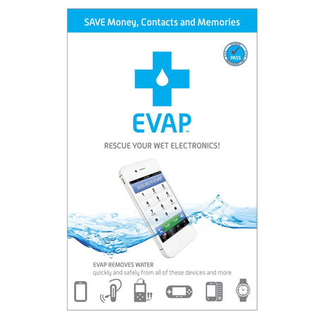 Evap EVAPDry - First Aid Water Removal for Electronic Devices (Single use pack)
