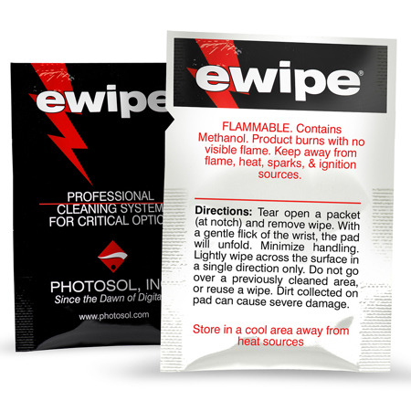 Photographic Solutions E Wipe Cleaning Pads, 24-Pack