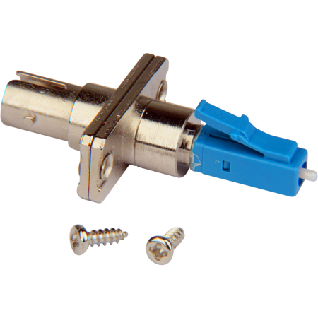Camplex ST Female to LC Male Singlemode Simplex Hybrid Adapter, Flanged
