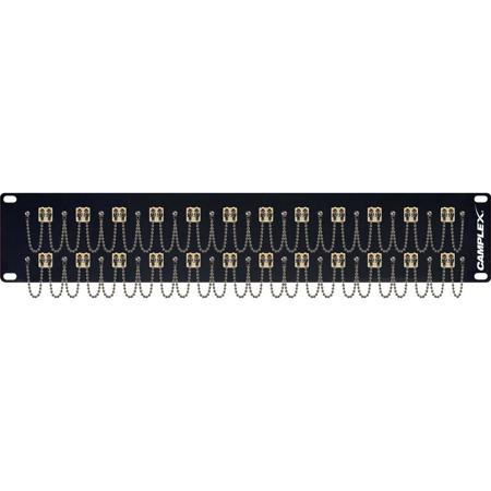 Camplex 2RU 24-Port LC Duplex Multimode Feed-Thru Panel
