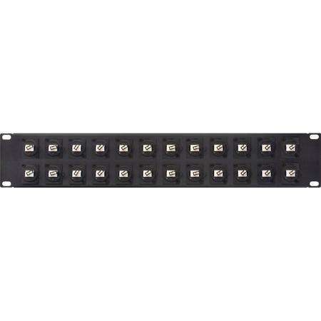 Camplex 2RU 24-Port LC Duplex Singlemode Feed-Thru Panel