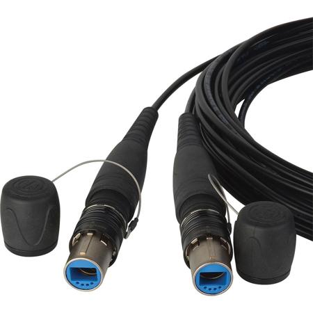 Camplex OpticalCON DUO Singlemode Fiber Optic Tactical Snake, 100'
