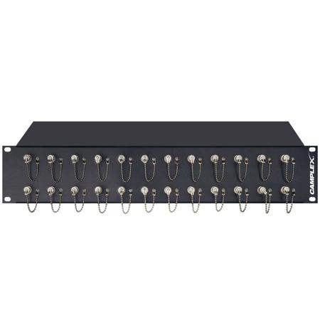 Camplex 12-Port ST to ST Single Mode Optic Fiber Feedthru Rackmount Cabinet