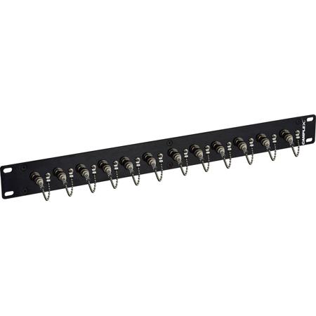 Camplex 1RU 12-Port Simplex Singlemode ST Fiber Feedthru Rackmount Panel
