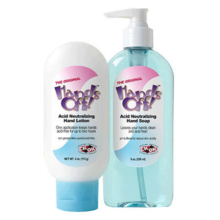 Hands Off Acid Neutralizing Lotion and Soap Combo Pack