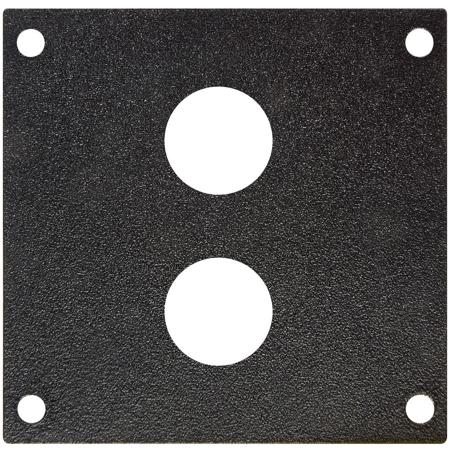 Camplex Bank of 2 BNC Feedthrus Pre-Punched Frame for HY45 System
