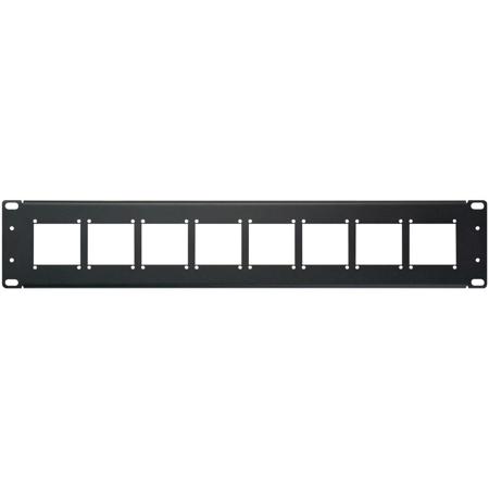 Camplex 90 Degree (Flat Front) 8-Position 2RU Empty Rack Frame for HY45 System