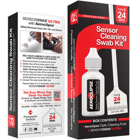 Photographic Solutions Sensor Cleaning Swab Kit 24mm Aeroclipse