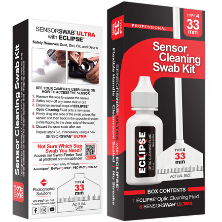 Photographic Solutions Sensor Cleaning Swab Kit 33mm Eclipse
