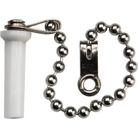 Camplex LC Fiber Connector Metal Dust Cap with Chain for Chassis, 50-Pack