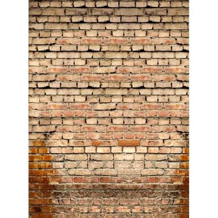 Click Props Old Rural Brick Wall Backdrop (Brick Stone & Plaster), Large