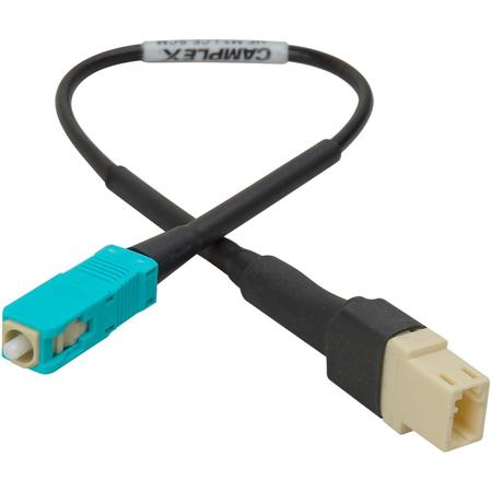 Camplex LC Female to SC Male OM3 Multimode Fiber Tactical Adapter Cable, 6"