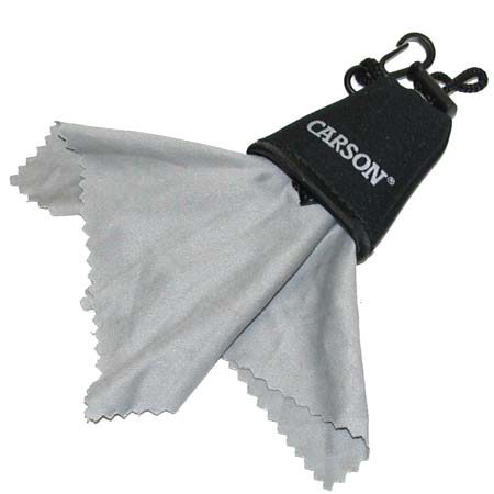 Carson Stuff-It Micro Fibr Lens Cloth w/Protectve Pouch