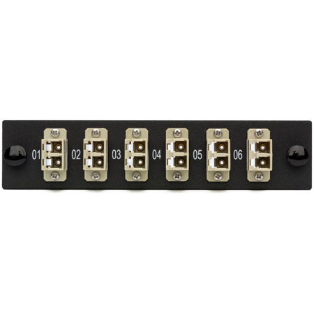 Camplex Cmx Mp12lcm 6 Port Lc Duplex Fiber Adapter Plate Module