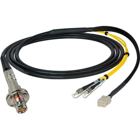 Camplex 6' LEMO FMW to Duplex LC & 6-Pin Amp Power In-Line Fiber Breakout Cable