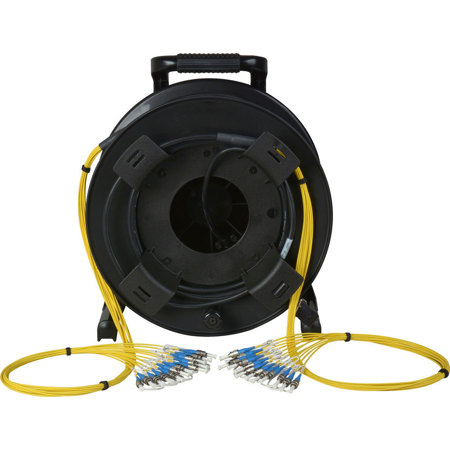Camplex 2000' 12-CH ST Single-Mode Fiber Tactical Snake on Reel Cable, Standard