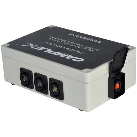 Camplex OpticalCON MTP NO12FDW-A to 3x SMQUAD NO4FDW-A Breakout Adapter Box