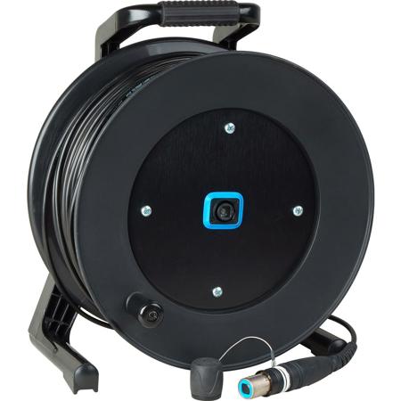 Camplex OpticalCON QUAD SM Fiber Optic Tactical Reel Connectorized Hub, 500'
