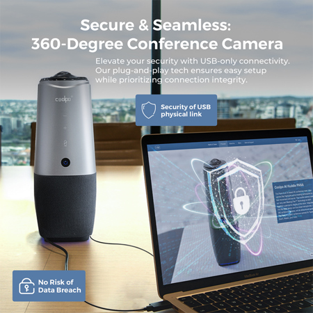 【美品】Coolpo AI Huddle 360° webカメラ CP-P20A Coolpo AI Huddle PANA 360 All-In-One Conference Solution CP-P20A